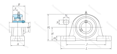 Подшипниковый узел UCP 204 J в Калуге