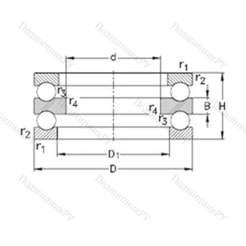 Подшипник шариковый упорный 52324-MP