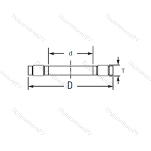 Подшипник роликовый упорный K.81106TVP