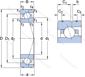 Подшипник 7012 ACE/HCP 4AL