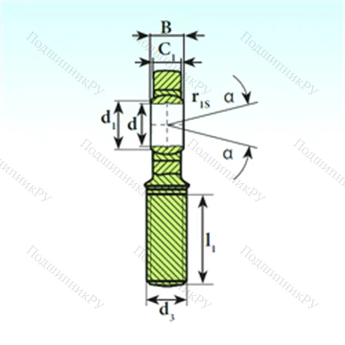 Подшипник скольжения сферический SA 15 C от производителя  ISB