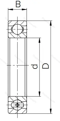 Шариковый однорядный подшипник 322 (6322)