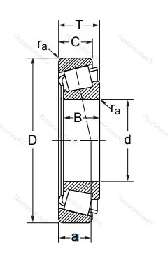 Конический роликовый подшипник 7518 (32218) в Калуге