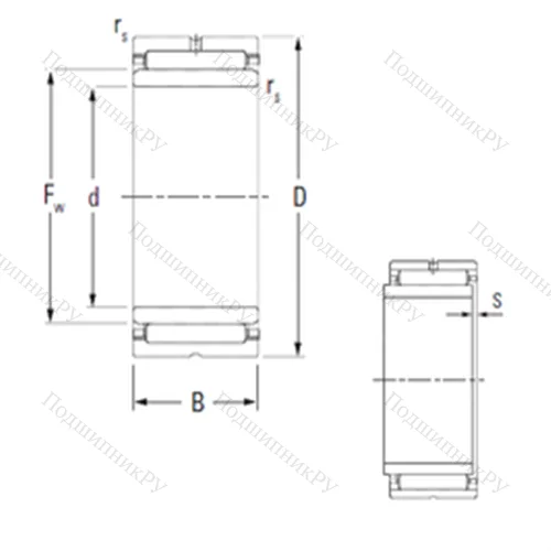 Подшипник игольчатый радиальный NKJ 30/30