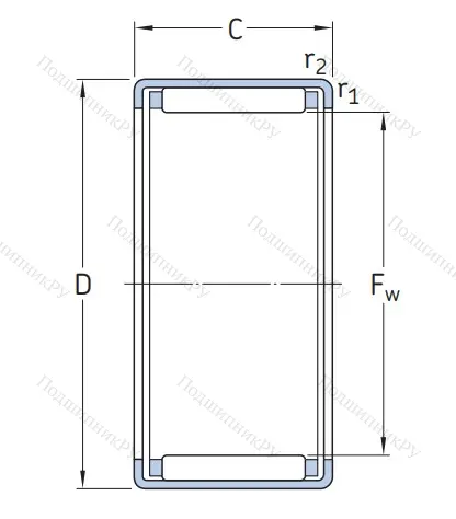 Игольчатый подшипник HK 2220