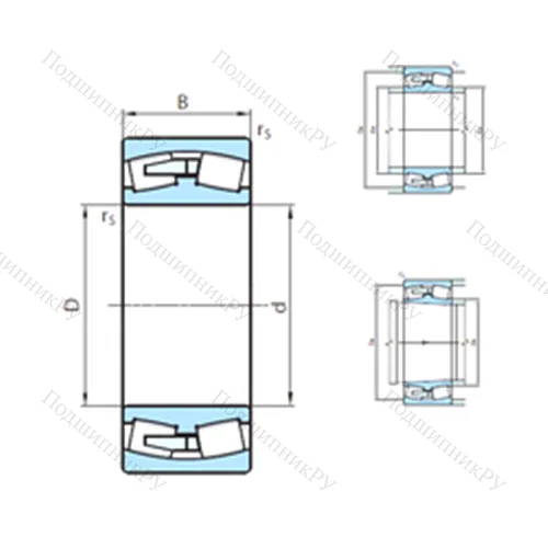 Подшипник роликовый радиальный самоцентрирующийся 24048CW 33MB