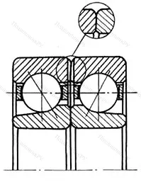 Модификация подшипника 1000956Л1 размер 280x380x46 ГОСТ 520-89