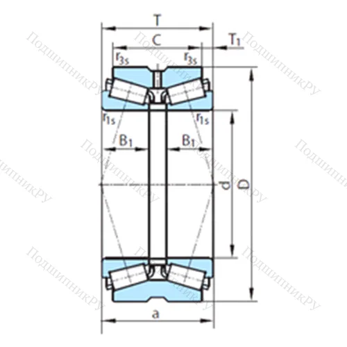 Подшипник роликовый радиально-упорный  612-207