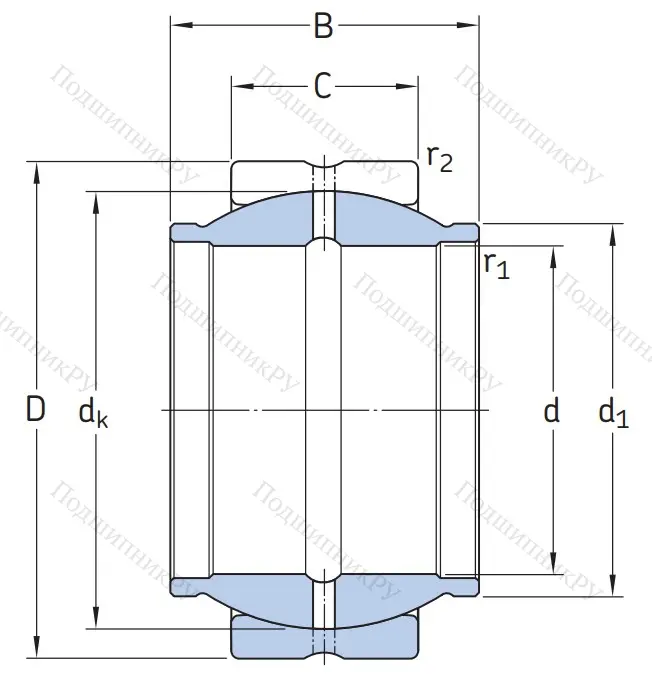 Шарнирный подшипник GEG 50 ES