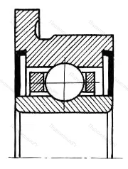 Подшипник  880755 размер 4,763x12,7/14,3x4,978 от производителя  ГПЗ-4