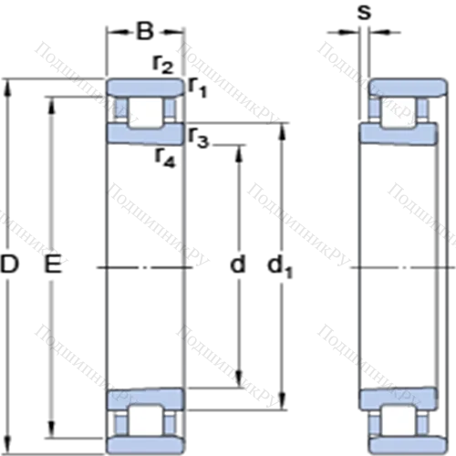 Прецизионные однорядные цилиндрические роликоподшипники N 1012 KPHA/SP от производителя  SKF