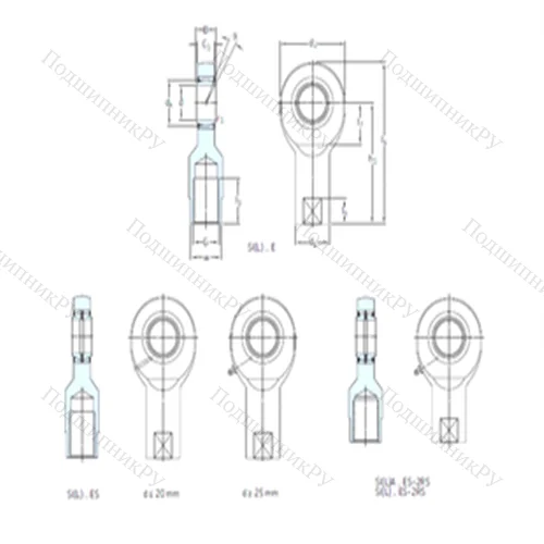 Подшипник скольжения сферический SI 60ES-2RS