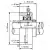 Подшипниковый узел UCFL 218 - Вал: 90 мм Подшипниковый узел UCFL 218 - Вал: 90 мм