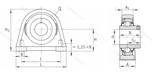 Подшипниковый узел RSHEY 35 XL N в Калуге