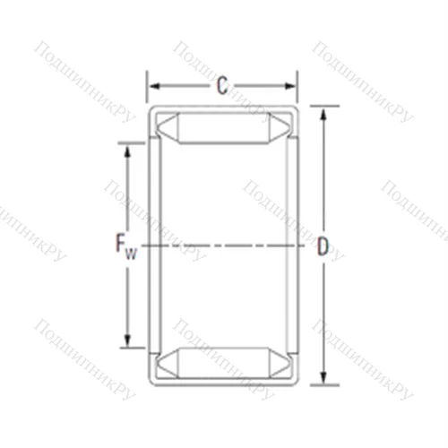 Подшипник игольчатый радиальный BM 283930A