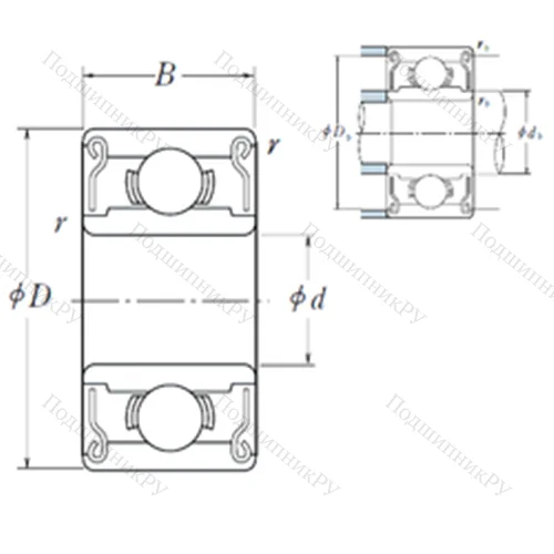 Подшипник шариковый радиальный R 133ZZ
