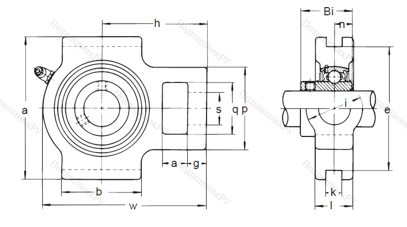 Подшипниковый узел UCT 214