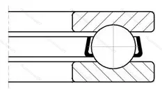 Подшипник 51110/P 6 размер 50x70x14