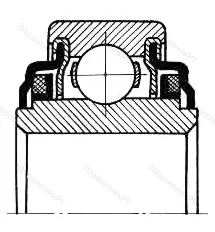 Подшипник  530206 размер 30x62x16/24 от производителя  EPK