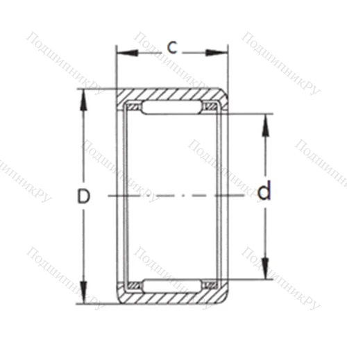 Подшипник игольчатый радиальный HK 3232