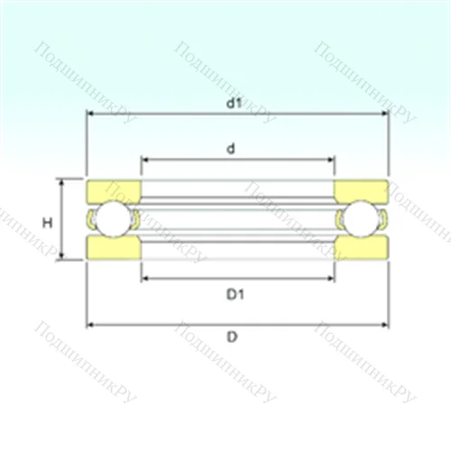 Подшипник шариковый упорный 51240 M