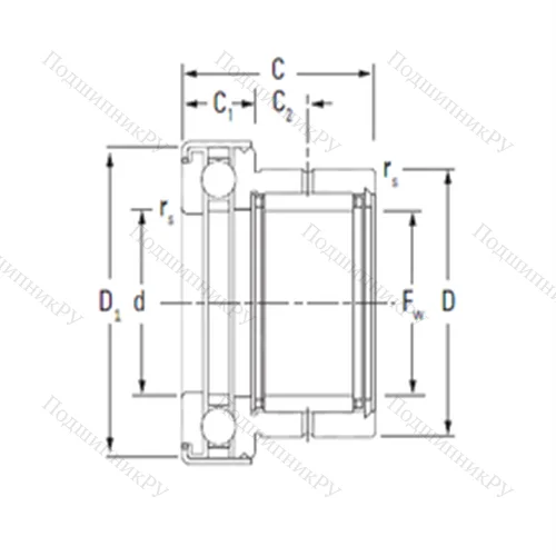 Подшипник комбинированный NAXK 45Z