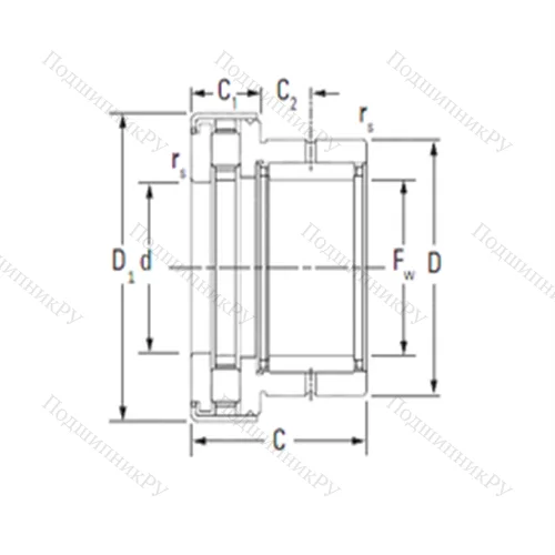 Подшипник комбинированный NAXR 30Z.TN