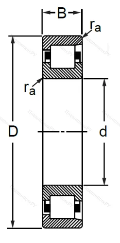 Цилиндрический роликовый подшипник 12115 (NF 1015) в Калуге