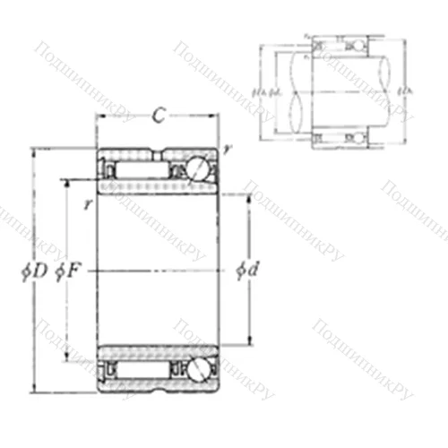Подшипник комбинированный