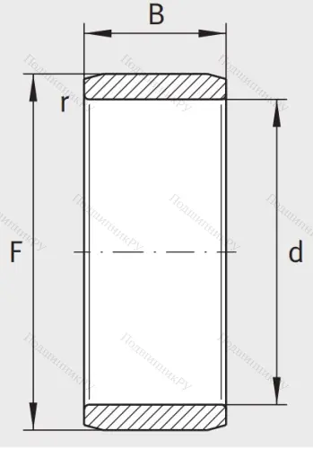 Игольчатый подшипник внутреннее кольцо IR 40x45x20 XL от производителя  INA