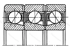 Модификация подшипника 22-1246908КУ13 размер 40x62x48