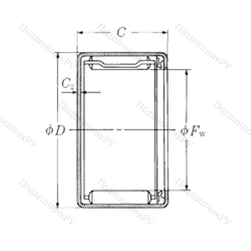Подшипник игольчатый радиальный MFJLT-1820