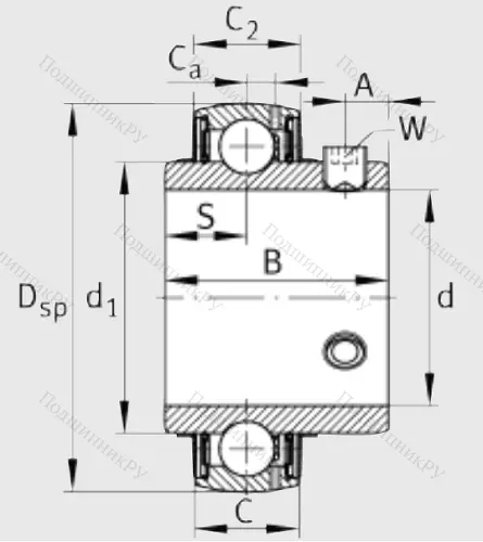 Корпусный подшипник UC 212 в Калуге