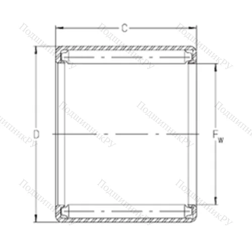 Подшипник игольчатый радиальный S 1710