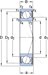 Подшипник S 71918 ACE/P 4A
