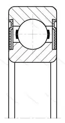 Модификация подшипника 5-180203УС1 размер 17x40x12