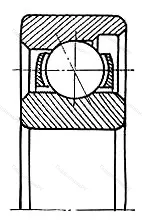 Модификация подшипника 5-6010 размер 10x28x8