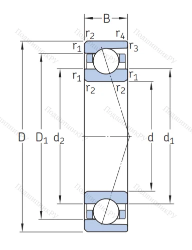 Сверхточный подшипник 708 CD/P 4A от производителя  SKF