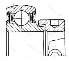 Подшипник  YET 218 (780218) размер 90x160x32/69,5