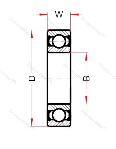 Высокотемпературный подшипник 6008 BHTS ZZ C 4 220°-250° от производителя  BECO