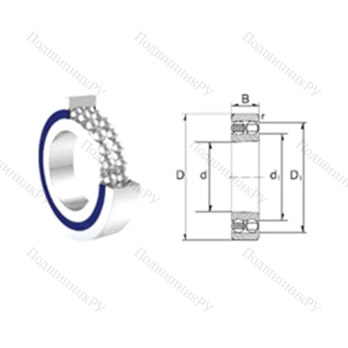 Подшипник шариковый радиальный самоцентрирующийся S 1202-2RS