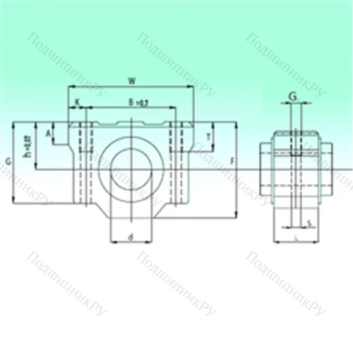 Подшипник шариковый линейный SCV 08