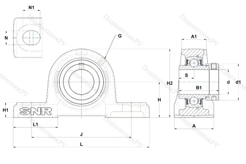 Подшипниковый узел EXP 211 в Калуге