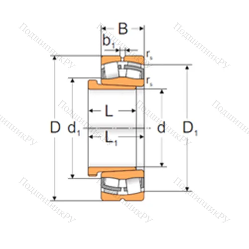 Подшипник роликовый радиальный самоцентрирующийся 22320 KW 33+AH 2320X