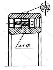 Модификация подшипника 4-3182132 размер 160x240x60