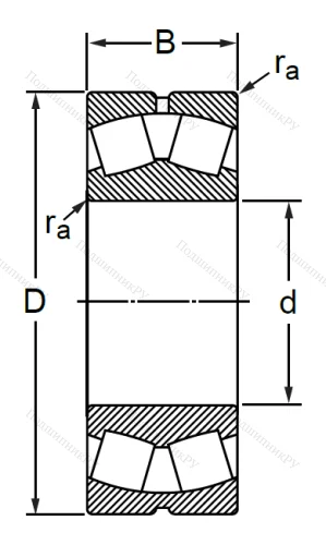 Сферический роликовый подшипник с конической посадкой на вал 1153616 АН (22316 CKW 33) в Калуге