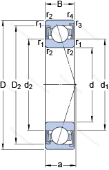 Подшипник S 7212 CD/P 4A