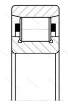 Конический роликовый подшипник 7206 (30206) VOHQVTX32M