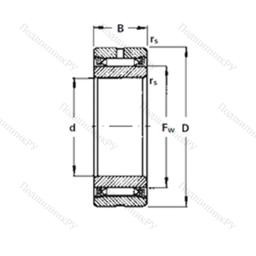 Подшипник игольчатый радиальный NA 2050