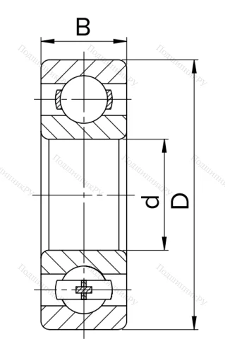 Миниатюрный шариковый подшипник 80018 (608 ZZ) HNWKFI3LX8 в Калуге